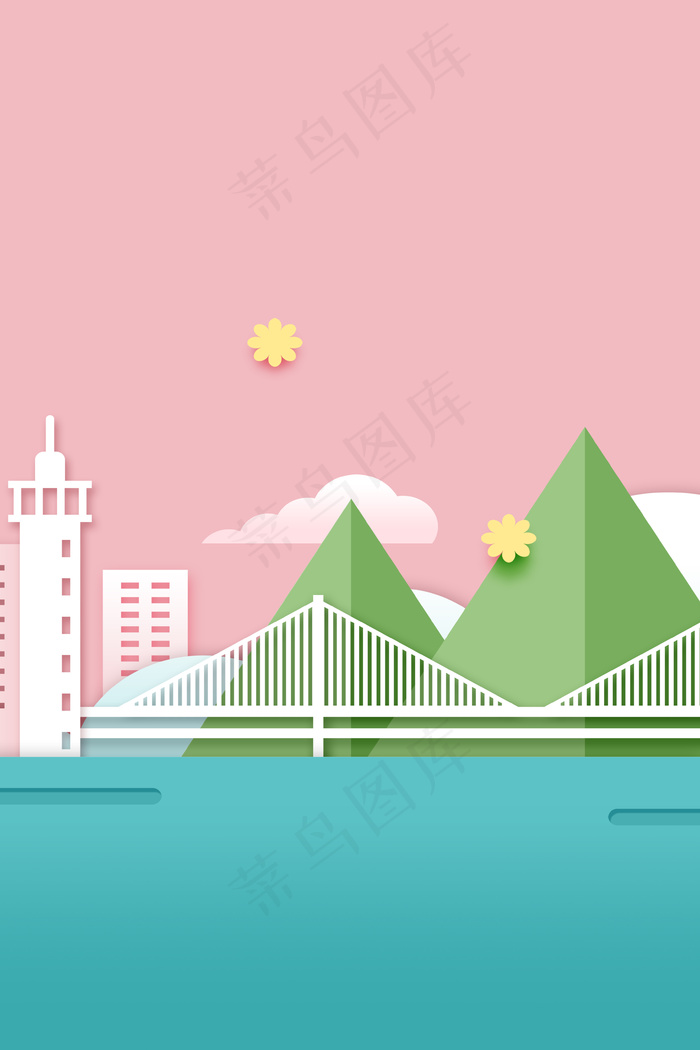 简约高楼大厦建筑