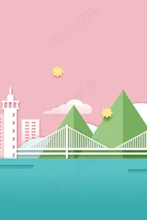 简约高楼大厦建筑