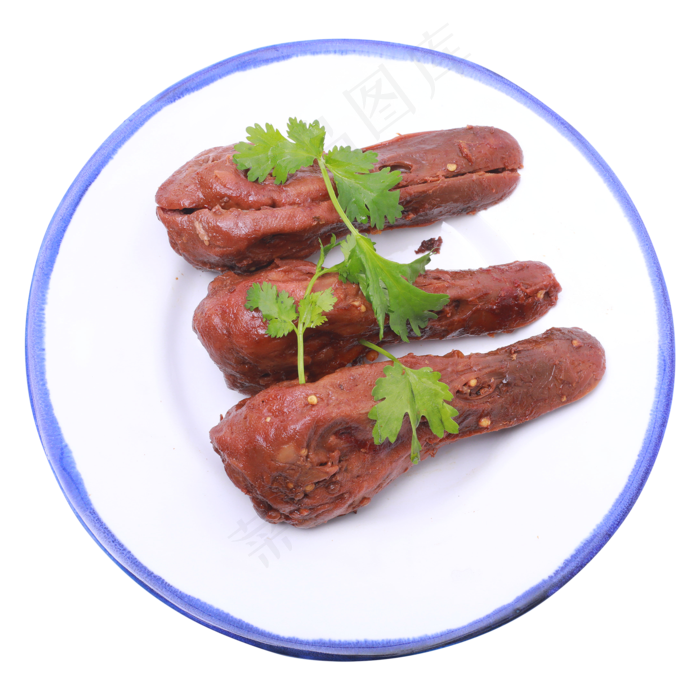 卤制鸭头,免抠元素