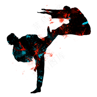 开学季跆拳道社团招新剪影,免抠元素