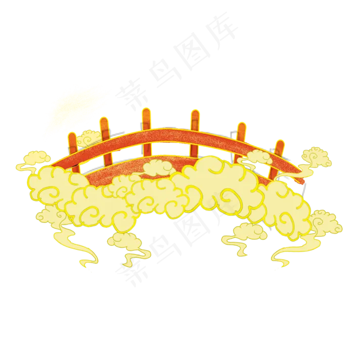 国潮七夕元素(2000X2000(DPI:300))psd模版下载