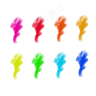 油画笔刷彩色笔触