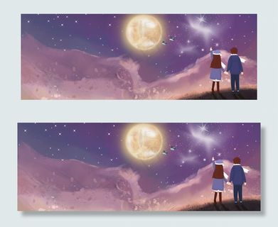 一张七夕的天猫淘宝banner