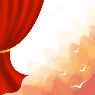 简约幕布党建装饰