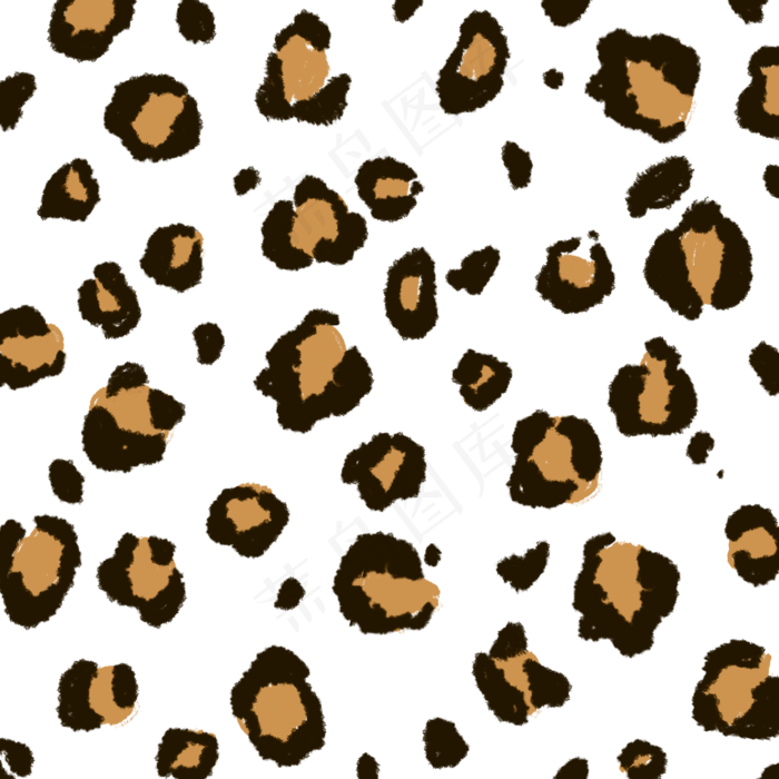 豹纹动物纹理,免抠元素(2000X2000(DPI:300))psd模版下载
