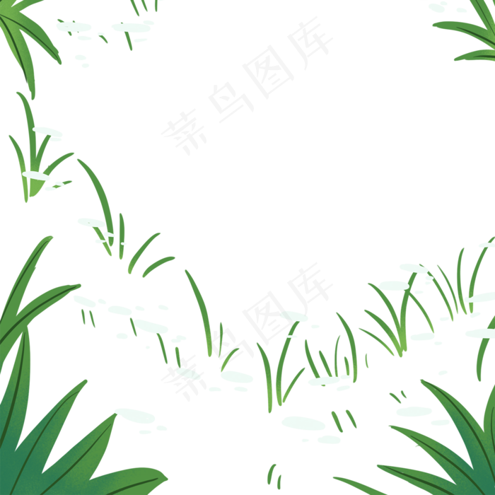春天植物装饰下载(2000X2000(DPI:300))psd模版下载