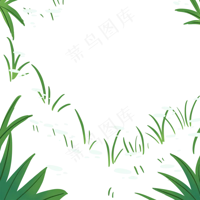 春天植物装饰下载(2000X2000(DPI:300))psd模版下载