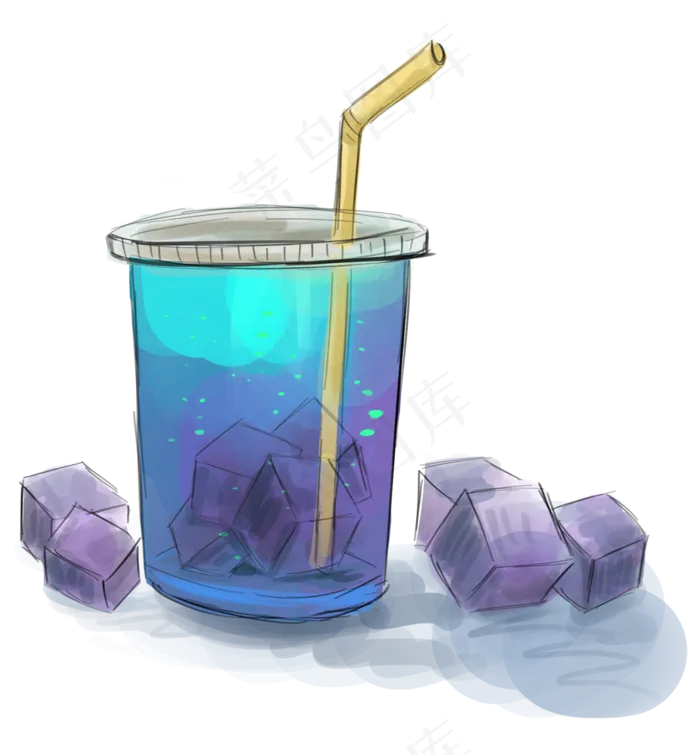 夏季解暑饮品(2000X2158(DPI:299))psd模版下载