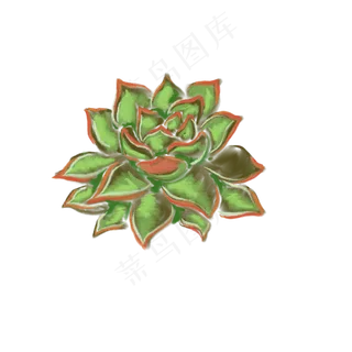 扁平风一朵鲜花插图