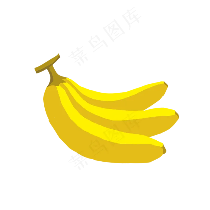 处暑绿色水果香蕉(2000X2000(DPI:300))psd模版下载