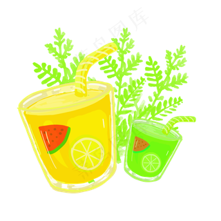 夏天清凉解渴的冷饮