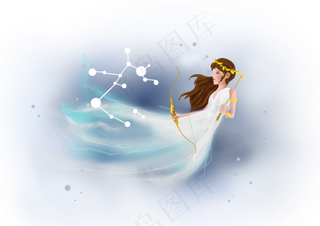 12星座射手座人物,免抠元素