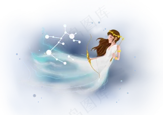 12星座射手座人物,免抠元素