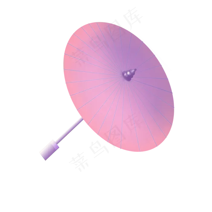 清明节小清新粉紫色雨伞(2000X2000(DPI:300))psd模版下载
