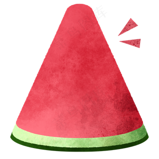 水彩风卡通简约西瓜促销边框