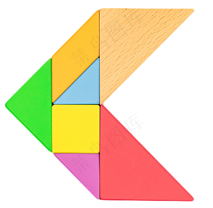 儿童早教玩具七巧板箭头方向,免抠元素