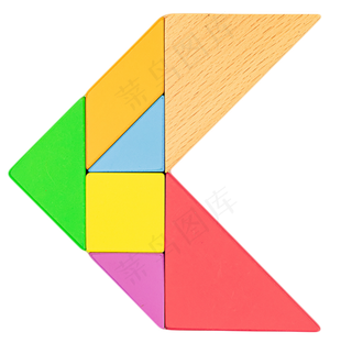 儿童早教玩具七巧板箭头方向,免抠元素