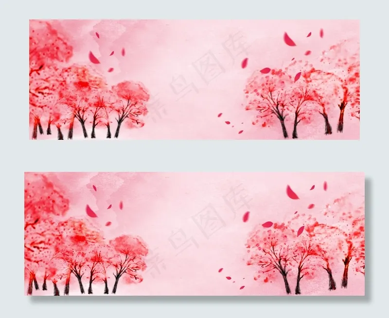 淘宝天猫古装粉色浪漫banner(1920*700px 	       )psd模版下载