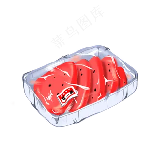 夏天解暑超市保鲜膜盒装西瓜