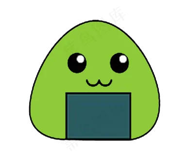 卡通绿色粽子素材