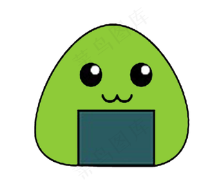卡通绿色粽子素材
