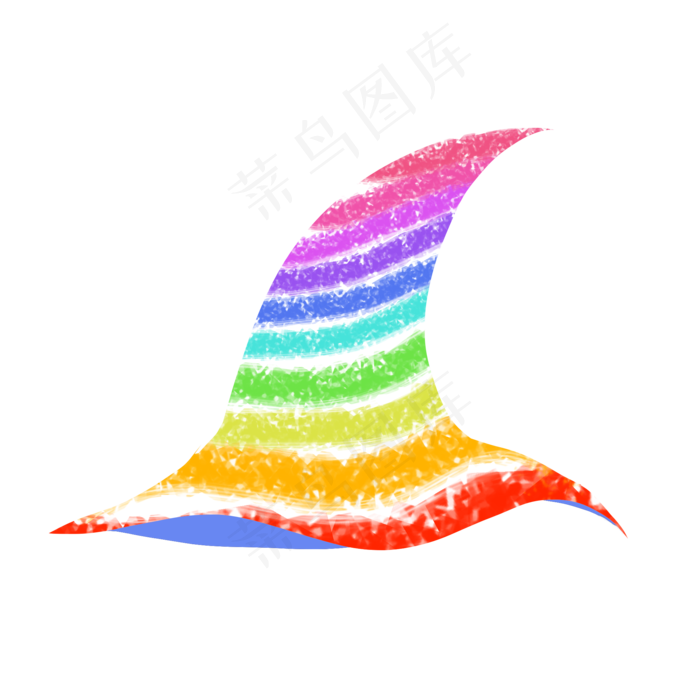 儿童节彩虹帽子(2000X2000(DPI:96))psd模版下载