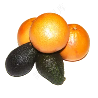 新鲜水果美味水果西柚牛油果组合