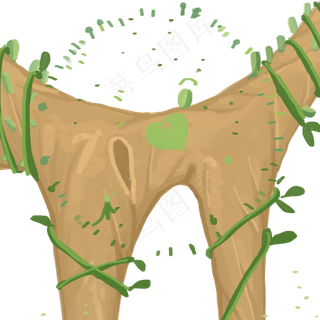 卡通植物装饰下载