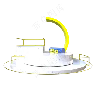 C4D简约电商活动促销展示