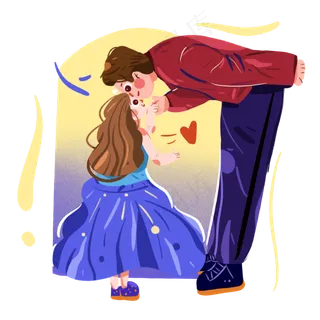 父亲节父女亲密互动动作 父亲节父女亲密互动动作