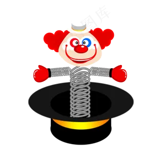 卡通愚人节小丑免扣,免抠元素