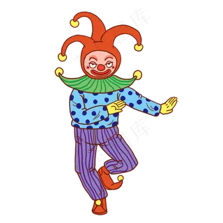 小丑愚人节卡通人物,免抠元素