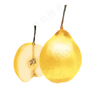 金色梨子水果