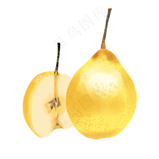 金色梨子水果