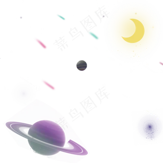 星球银河星空,免抠元素