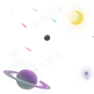 星球银河星空,免抠元素
