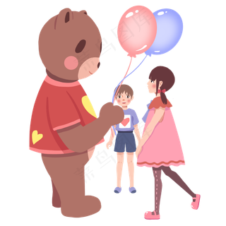 儿童节大熊玩具