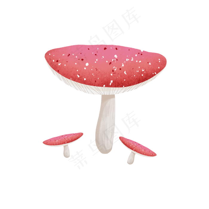 红色的小蘑菇