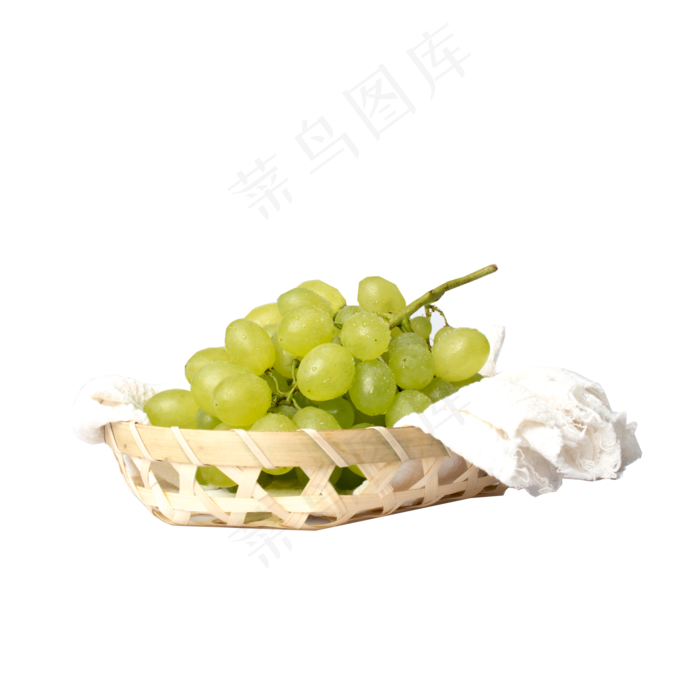 竹篮里的葡萄,免抠元素