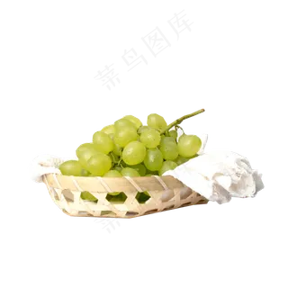 竹篮里的葡萄,免抠元素
