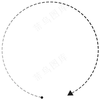 黑色虚线箭头,免抠元素
