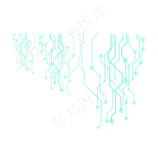 创意科技线路电路几何抽象,免抠元素