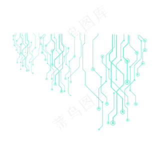 创意科技线路电路几何抽象,免抠元素