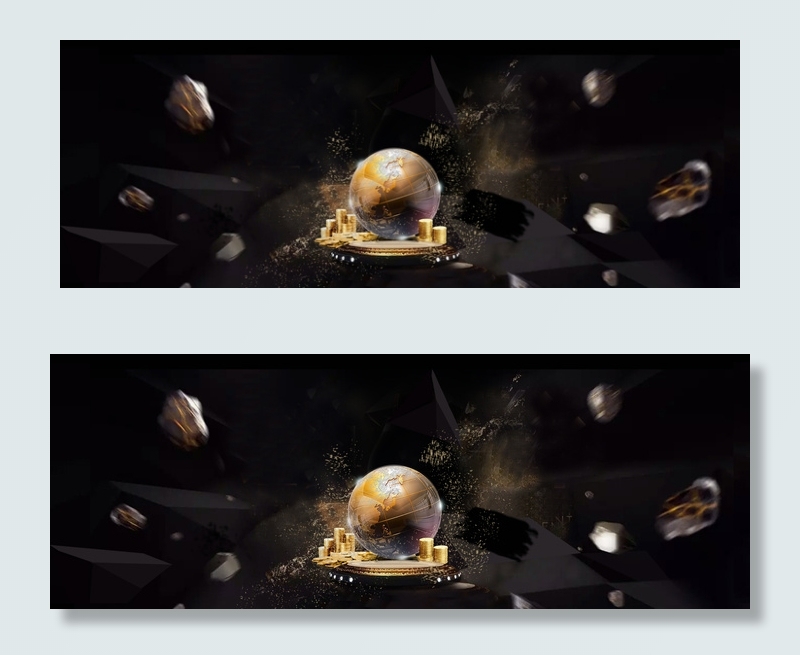 金融财富企业高端合作创意合成图