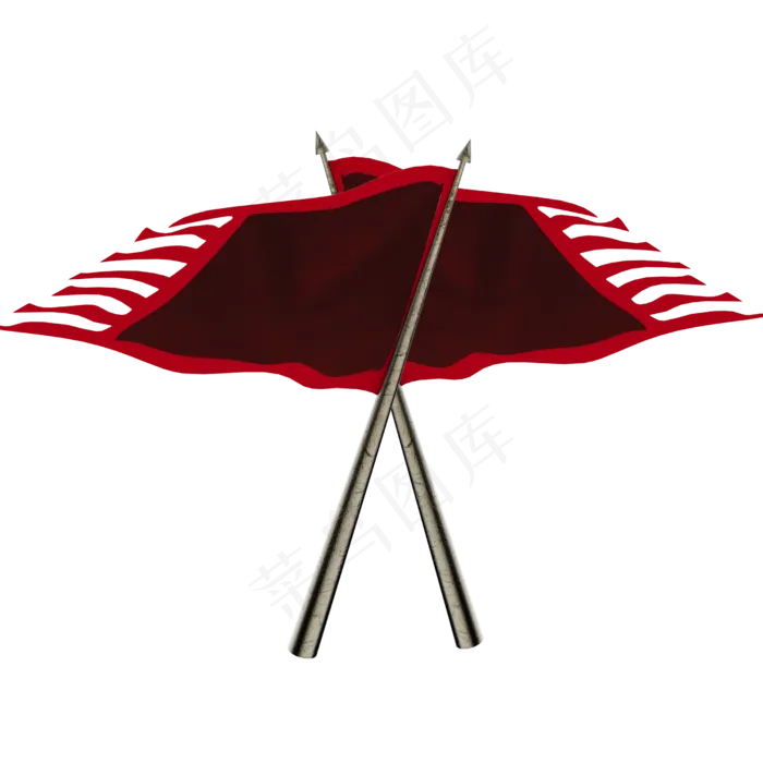 红色战旗(2500X2500(DPI:300))psd模版下载