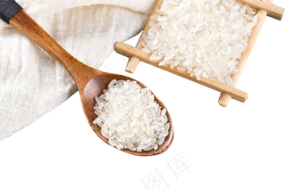 晶莹雪白的稻米,免抠元素