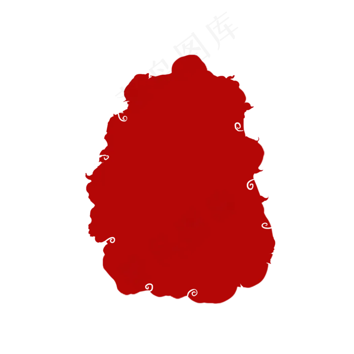 印章印泥朱砂中国红三十七(2000X2000(DPI:300))psd模版下载