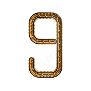 黑金倒计时周年庆数字9