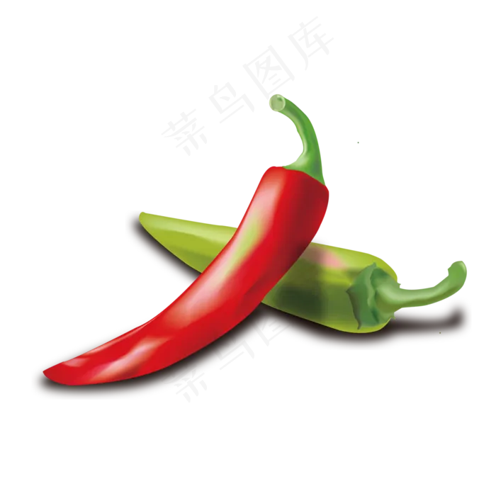 矢量手绘逼真写实辣椒可商用元素ai矢量模版下载
