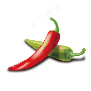 矢量手绘逼真写实辣椒可商用元素